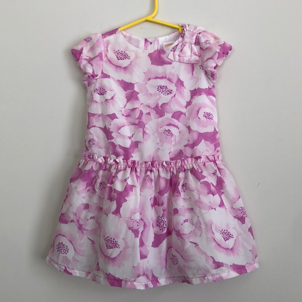 Gymboree girls 3t floral peplum dress